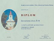 Diplom z prehliadky Chrmov piese - 2005